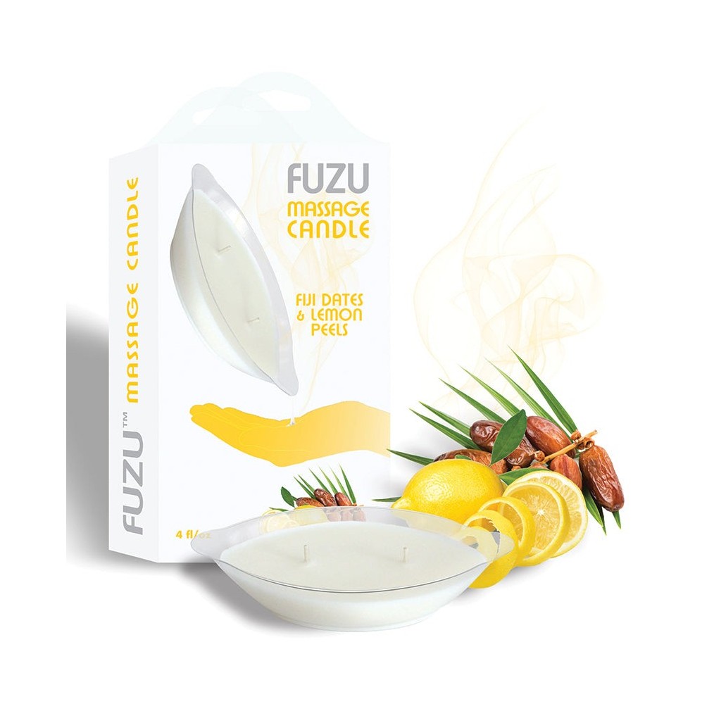 Fuzu Massage Candle-Fiji Dates & lemon Peels